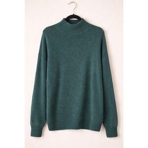 Market & Spruce Marled Knit Mock Neck‎ Sweater Women's Large NWT